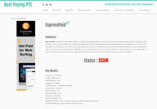 
                            8. ExpressPaid.net Review Scam or Legit ? | Best Paying PTC