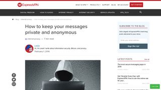 
                            6. ExpressVPN | How to keep your messages private