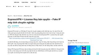 
                            10. ExpressVPN + License Key bản quyền – Fake IP máy tính chuyên ...