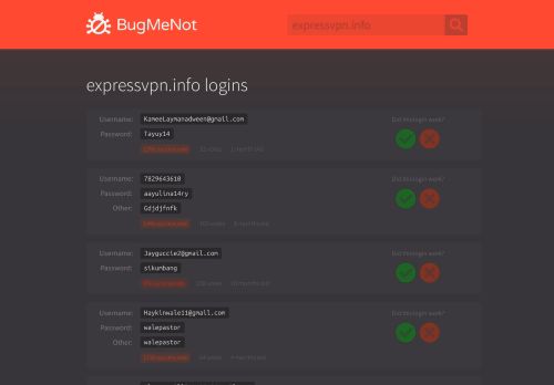 
                            4. expressvpn.info passwords - BugMeNot