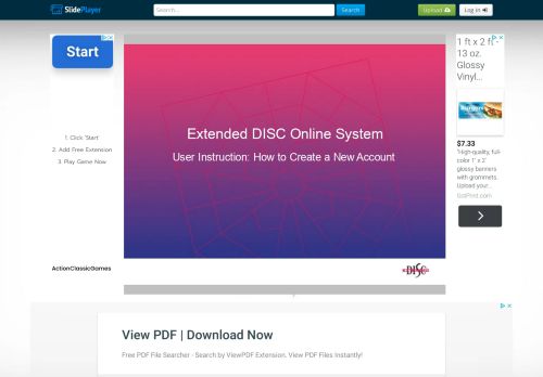 
                            7. Extended DISC Online System User Instruction: How to Create a New ...