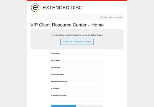 
                            2. Extended DISC – VIP Client Resource Center