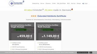 
                            10. Extended-Validierte Zertifikate - Christo.Net Internetservice