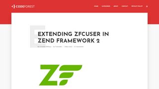 
                            9. Extending ZfcUser in Zend Framework 2 - CodeForest