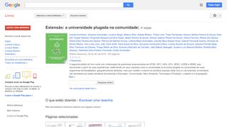 
                            13. Extensão: a universidade plugada na comunidade: 2º edição