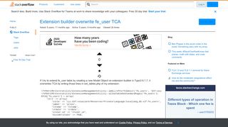 
                            11. Extension builder overwrite fe_user TCA - Stack Overflow