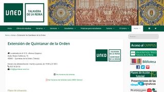 
                            11. Extensión de Quintanar de la Orden - UNED Talavera de la Reina