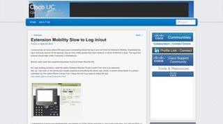 
                            7. Extension Mobility Slow to Log in/out | Cisco UC
