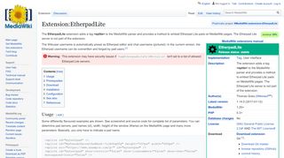 
                            13. Extension:EtherpadLite - MediaWiki