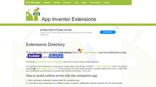 
                            9. Extensions - App Inventor Extensions | Pura Vida Apps