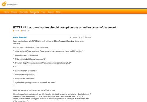 
                            11. EXTERNAL authentication should accept empty or null username ...