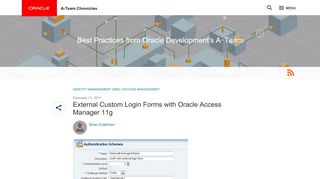 
                            7. External Custom Login Forms with Oracle Access Manager 11g