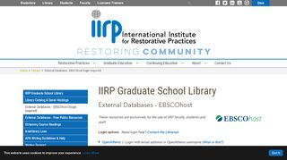 
                            10. External Databases - EBSCOhost | Library