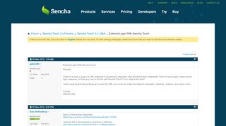 
                            11. External Login With Sencha Touch - Sencha.com