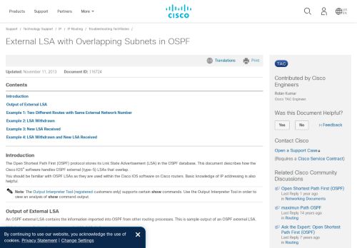 
                            4. External LSA with Overlapping Subnets in OSPF - Cisco