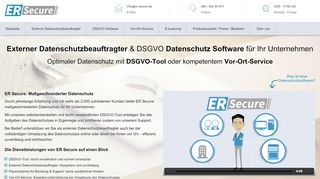
                            1. Externer Datenschutzbeauftragter Bundesweit | ER Secure GmbH