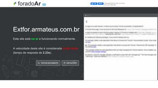 
                            4. Extfor.armateus.com.br está Fora do Ar?