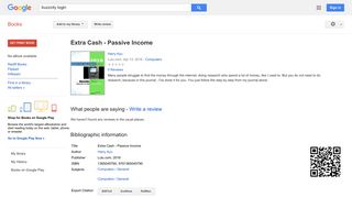 
                            11. Extra Cash - Passive Income