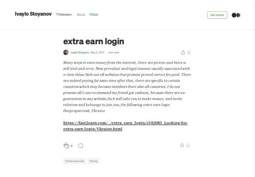 
                            9. extra earn login – Ivaylo Stoyanov – Medium