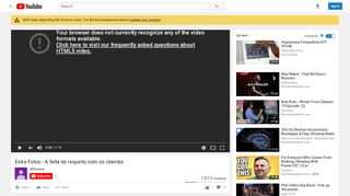 
                            4. Extra Fotos - A falta de respeito com os clientes - YouTube