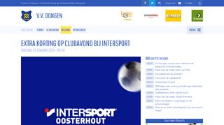 
                            7. Extra korting op clubavond bij Intersport - VV Dongen