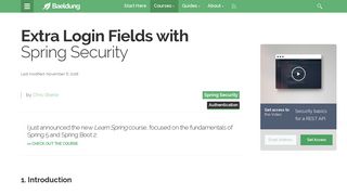 
                            4. Extra Login Fields with Spring Security | Baeldung