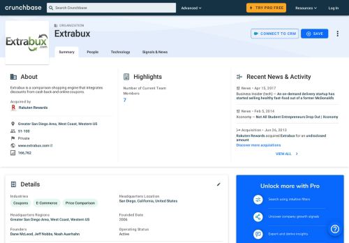 
                            11. Extrabux | Crunchbase