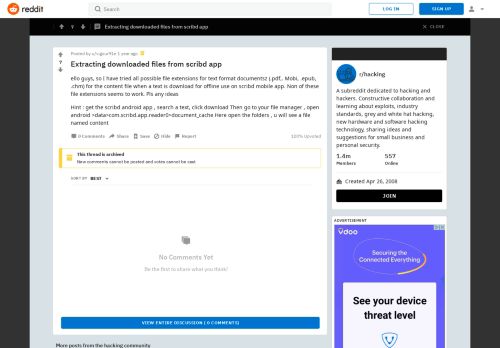 
                            11. Extracting downloaded files from scribd app : hacking - Reddit