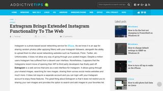 
                            13. Extragram Brings Extended Instagram Functionality To The Web