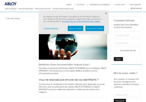 
                            4. Extranet - abloy.fr - Abloy France - Assa Abloy