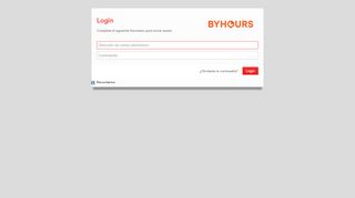 
                            1. Extranet access - ByHours.com