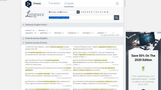 
                            9. extranet application - French translation – Linguee