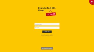 
                            4. Extranet, das Mitarbeiterportal der Deutsche Post DHL Group: Welcome