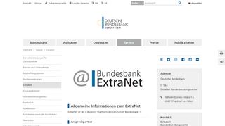 
                            7. ExtraNet | Deutsche Bundesbank