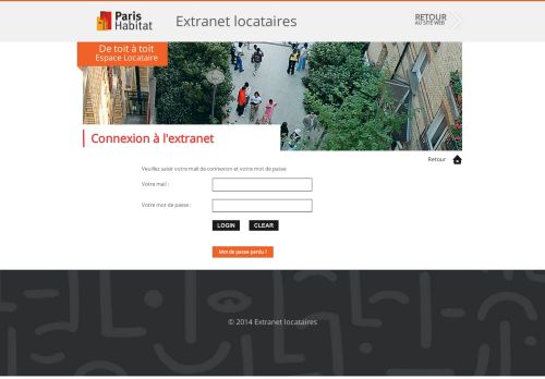 
                            2. Extranet locataires - Authentification