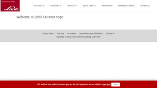 
                            6. Extranet Login - Linde Material Handling Asia Pacific