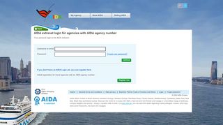 
                            1. Extranet Login Reisebüros mit Agenturnummer - Aida