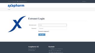 
                            8. Extranet Login - RZ Axapharm AG