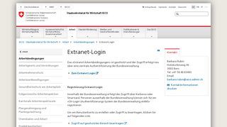 
                            1. Extranet-Login - Seco - Admin.ch