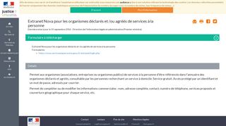 
                            9. Extranet Nova pour les organismes déclarés et /ou agréés ... - Justice.fr