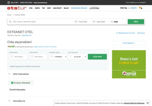 
                            2. EXTRANET OTEL | Etstur.com