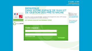 
                            6. Extranet prêt nacre - Login