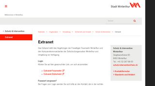 
                            13. Extranet — Stadt Winterthur