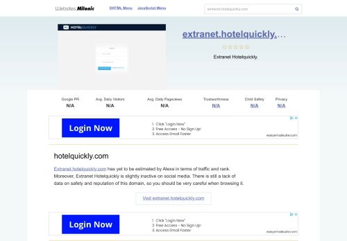 
                            9. Extranet.hotelquickly.com website. Admin Login | HotelQuickly.com.