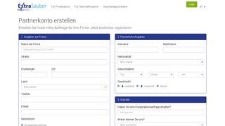 
                            3. ExtraSauber | Partnerkonto erstellen