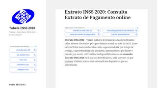 
                            8. EXTRATO INSS 2019 → Consulta Extrato de ... - Tabela INSS 2019