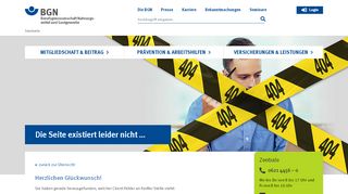 
                            2. Extrazeit dank Extranet der BGN - Berufsgenossenschaft ...