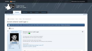 
                            8. Extrem sicherer AJAX Login - HTML, JavaScript & CSS - easy-coding.de