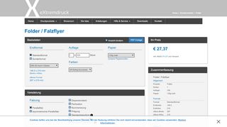 
                            1. eXtremdruck - Onlinedruckerei - Kalkulator für ausgefallene Folder ...