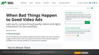 
                            10. Extreme Reach: When Bad Things Happen to Good Video Ads | ANA